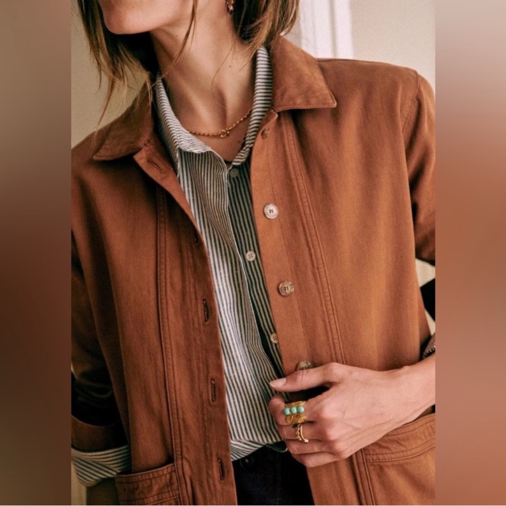Sezane Will Jacket Camel Large L Sold Out